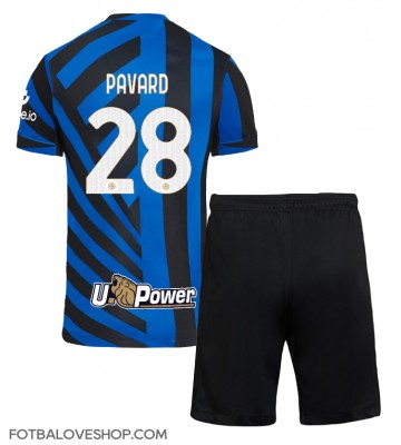 Inter Milan Benjamin Pavard #28 Dětské Domácí Dres 2024-25 Krátký Rukáv (+ trenýrky)